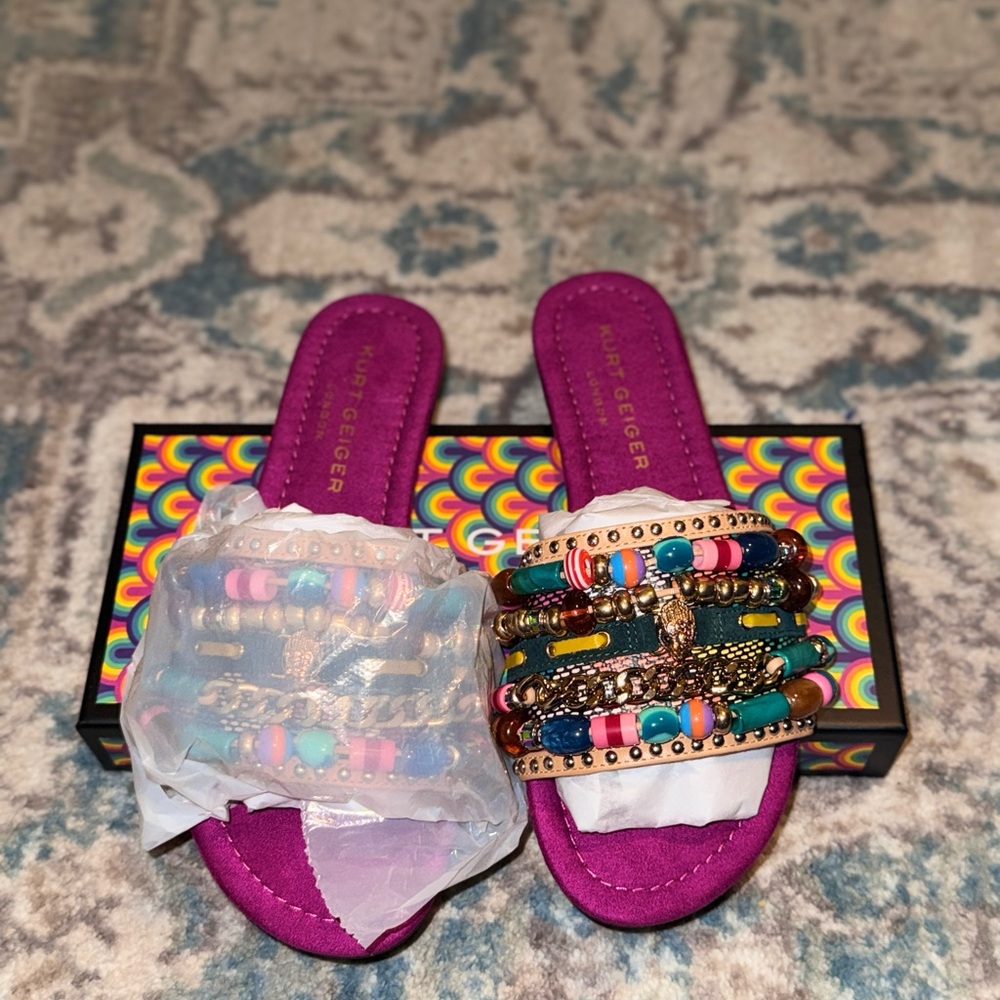 Kurt Geiger- Southbank Beaded Flat (38.5)